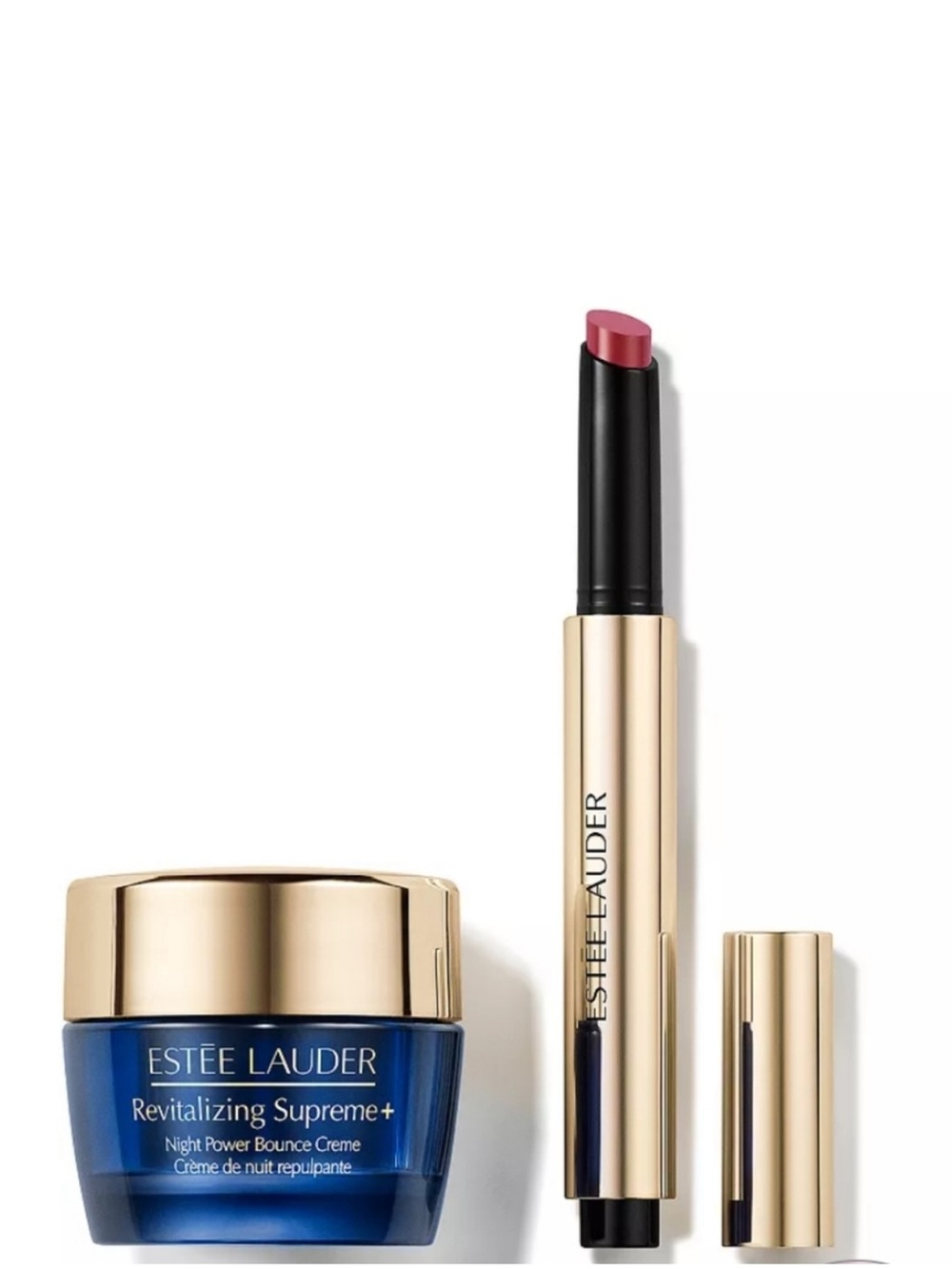 EL gift set : Revitalizing Supreme + Night Bounce Cream & Melted Rose Glosstick